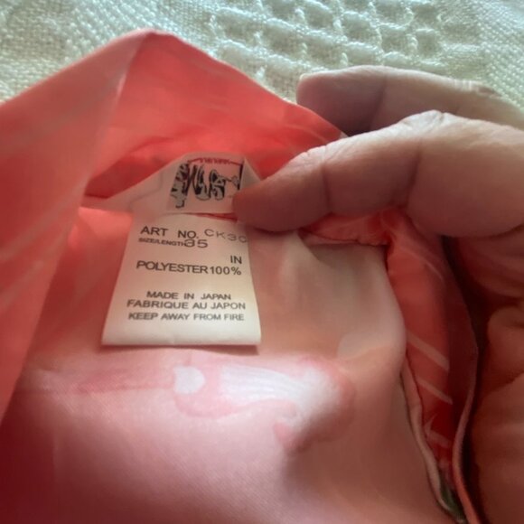 JAPANESE Kimono with Belt Polyester Red Colour with Flowers and Birds - Picture 5 of 5